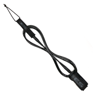 LEASH LONGBOARD 9" x 7 MM - Preto/Branco (Premium)