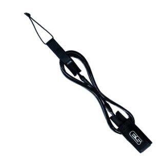 LEASH PIPELINE 8" x 7 MM - Preto/Branco (Nó)