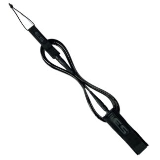 LEASH LONG (Panturrilha) 9" x 7 MM - Preto/Branco (Premium)